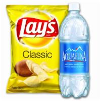 Combo Up Chips & Bottled Water (Aquafina) · Your choice of a small bag of chips and a 20 oz. bottled water.
