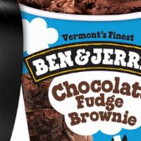 Ben & Jerry’S Chocolate Chip Fudge Brownie Ice Cream Pint · Chocolate Ice Cream with Fudge Brownies
