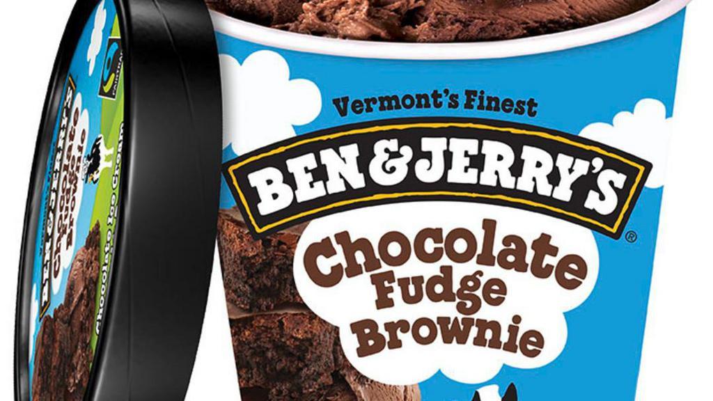 Ben & Jerry’S Chocolate Chip Fudge Brownie Ice Cream Pint · Chocolate Ice Cream with Fudge Brownies