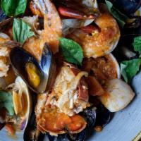 Cioppino · clams, mussels, scallops, shrimp, calamari, whitefish, lobster, tomato broth