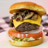 The Peacemaker  · Double Patty Beyond Patty, Lettuce, Tomato, Grilled Onions, and Sharp Cheddar Queso Blend.