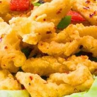 Spicy Salted Calamari · Spicy. Hot and spicy.