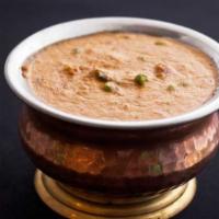 Kaju Matar Paneer · Vegetarian. Cashew, peas and cottage cheese. Served with rice.