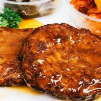Salisbury Steak (1) · Seasoned ground beef gets shaped into steak-like patties, browned, and then braised in a ric...