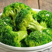 Steamed Broccoli · Freshly steamed broccoli.