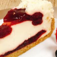 Strawberry Cheesecake · Smooth and creamy strawberry cheesecake.