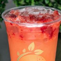 Strawberry Lemonade · Strawberry Lemonade with Strawberry Pieces