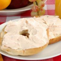 Toasted Bagel With Cream Cheese · Toasted bagel of customers choice on cream cheese.