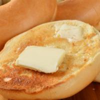 Toasted Bagel With Butter · Toasted bagel of customers choice on butter.