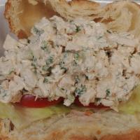 Chicken Salad Sandwich · Homemade Chicken Salad on a Homemade Croissant