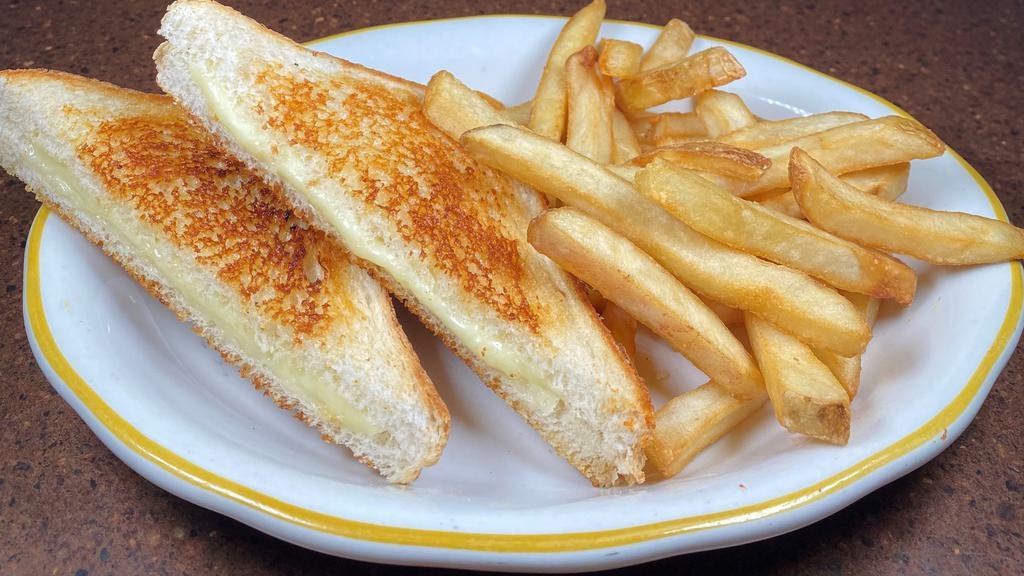 Kid'S Grilled Cheese Sandwich · American cheese & white bread with one side