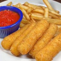 Kid'S Mozzarella Sticks · With Marinara Dipping Sauce and one side