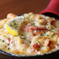 Lobster Mac (Medium) · Our signature Bechamel mixed with a three-cheese blend of Cabot Sharp Cheddar, Swiss and Pec...