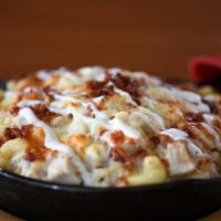 Chicken Bacon Ranch (Medium) · Fresh, cooked chicken breast, bacon and Ken’s Ranch dressing take this mac to the next level...