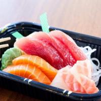 Sashimi Appetizer (7 Pcs) · Contain raw or undercooked foods or may be cooked to order. consuming raw or undercooked mea...