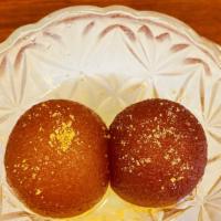 Gulab Jamon · Sweet milk balls soaked in sweet syrup.