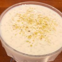 Kheer · A famous Indian sweet dish made from milk, rice, and dried fruits.