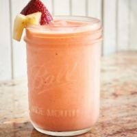 The Power Refresh · Strawberries, Mango and Pineapple Blended with Coconut water.