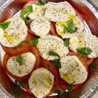 Fresh Mozzarella · With tomatoes, basil, and olive oil.