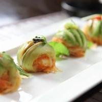 Avocado Bomb · Kanikama, shrimp, avocado.