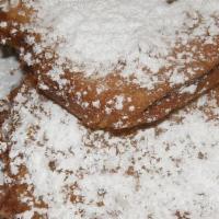 Funnel Cake · Battered, Fried & Loaded w/ powdered Sugar.