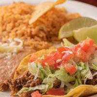 Kid'S Tacos · 2 soft  corn or flour tortilla with choice of beef or chicken