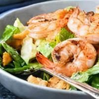 Grilled Shrimp Salad · Grilled shrimp on fresh romaine and parmesan with caesar dressing