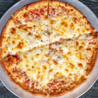 Cheese Pizza (Large) · Pizza sauce and pizza cheese.