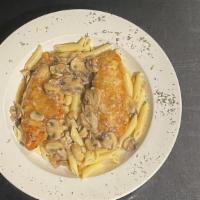 Chicken Marsala
 · Sautéed chicken in a savory sauce of mushrooms, prosciutto, garlic and marsala wine. Served ...