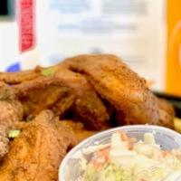 4 Whole Boubon Honey Wings · 4 Jumbo Whole Wings Marinated in Creole Spices and Deep Fried then Tossed is our Bourbon Hon...