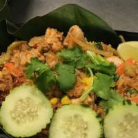 Veggie Fried Rice · Vegetarian. Contains egg. Vegan available without egg