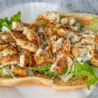 Chicken Caesar Wrap · Crispy remain lettuce shredded romano croutons Caesar dressing and our delicious marinate ch...