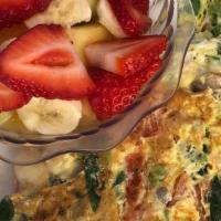 Create Your Own Omelette · 1 veggie, 1 meat, 1 cheese.