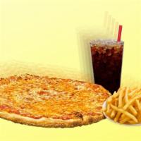 Personal Pizza Fries  Soda Combo · Personal 10’’ Pizza, Fries, and Soda!
