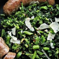 Sausage & Broccoli Rabe · Sausage and broccoli rabe sauteed in garlic and oil sauce.