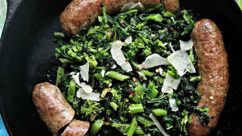 Sausage & Broccoli Rabe · Sausage and broccoli rabe sauteed in garlic and oil sauce.