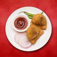 Samosa Sensation (2 Pcs) · Cumin-flavored potatoes and peas filled in pastry dumpling and golden fried.