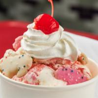 Frosted Strawberry · 12 oz - Our Strawberry Shortcake ice cream with frosted graham crackers, whipped cream and m...