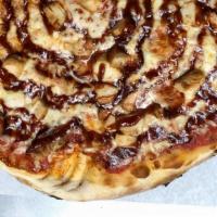Lg  Bbq Chicken Pizza · Marinated BBQ Chicken drizzled with BBQ Sauce