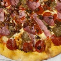 Sm Meat Pizza · Sausage,Hamburg,Bacon,Pepperoni and Salami,