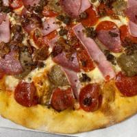 Lg Meat Pizza · Sausage,Hamburg,Bacon,Pepperoni and Salami,