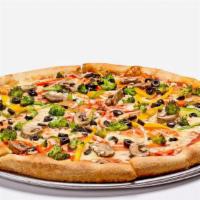 Sm Vegetarian Pizza · Mushrooms Green Peppers, Onions,Tomato, Broccoli and Black Olives