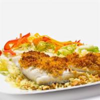 Baked Haddock · Fresh Haddock Filet topped with Bread Crumbs and Seasoning, Baked to Perfection
