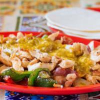 Alambre · A combination of bell peppers, bacon, onions, and cheese. Serve with corn tortillas.