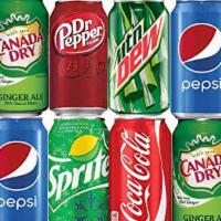 Soda & Iced Tea  ( Cans ) · Nothing like a cold can of soda to go with your pizza!   Coke, Diet Coke, Sprite, Mountain D...