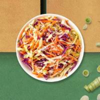 Coleslaw  · (Vegetarian) Shredded cabbage and carrots dressed in mayonnaise and apple cider vinegar.