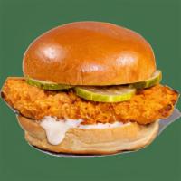 Crispy Chicken Sandwiches - Crispy Chicken Classic · Contains: Brioche Bun, Crispy Chicken Patty, Pickles, Mayo