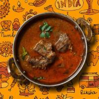 Railway Goat Curry  · Succulent goat meat slow cooked in a classic brown curry, served with a side of our aromatic...