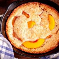 Peach Cobbler · Consuming raw or undercooked meat poultry seafood shellfish or eggs may increase your risk o...