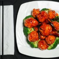 General Tso'S Chicken · White meat. Chunks of chicken tender lightly fried with hot bean sauce. With white rice. Spi...